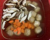 チンゲン菜と肉団子のスープ煮♪作り方2写真