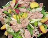 さつまいもと豚こま肉のオイスター炒め作り方4写真