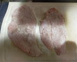 鶏むね肉のピカタ、レモン、ケイパー風味作り方2写真