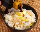サツマイモでバター醤油ご飯作り方9写真