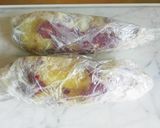 サツマイモの茶巾絞り作り方1写真