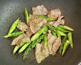 アスパラガスと豚バラ肉のサッと炒め作り方4写真