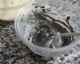 黒ごまのモノクロチーズケーキ作り方5写真