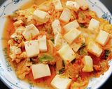 豆腐とキムチの卵とじ作り方3写真