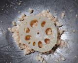 ヨウサマの減塩蓮根の明太子焼き作り方5写真