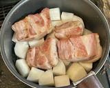 豚肩ロース塊と大根の味噌煮作り方4写真