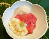 お刺身マグロとろろ芋と大根おろし作り方2写真