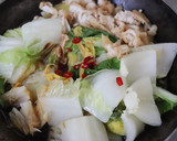 とろ～り♪旬な白菜鶏ミンチ刻み揚げの煮物作り方6写真