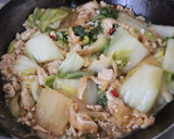 とろ～り♪旬な白菜鶏ミンチ刻み揚げの煮物作り方7写真