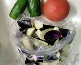 　♡なすとトマトの炒め煮♡作り方1写真