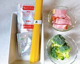 市販のソースで簡単★具沢山ペペロンチーノ作り方1写真