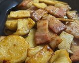長芋とベーコンとエリンギのバター醤油炒め作り方3写真
