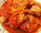 鶏モモ肉とキャベツ舞茸のトマト煮作り方6写真