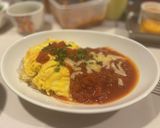 トマトソースがけチャーハン×オムライス作り方4写真