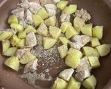 鶏肉とジャガイモの胡麻味噌炒め作り方4写真
