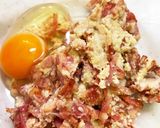 ベーコンチーズ米粉クッキー　カルボナーラ作り方5写真