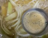 味噌汁 ごろごろさつま芋と玉ねぎ作り方6写真