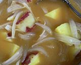 味噌汁 ごろごろさつま芋と玉ねぎ作り方8写真