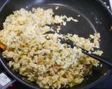 簡単!野菜たっぷり卵炒飯 味玉トッピング作り方4写真