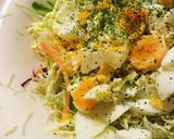 市販サラダ●ゆで玉子でシーザーサラダ風作り方2写真