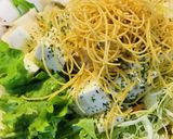 市販サラダ●ぱりぱりサラダ麵と豆腐サラダ作り方1写真