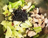 ささみとキャベツの塩昆布和え作り方3写真