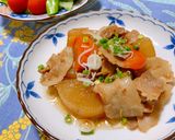★簡単♪味しみしみ★豚バラ大根作り方6写真