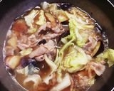なすと豚肉の具だくさん味噌汁作り方5写真