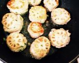 れんこんのはさみ照り焼きつくねバーグ作り方3写真
