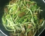 レバ豆苗炒め、とニンニクの潰し方作り方8写真