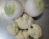 かぶとカリフラワーの豆乳スープ作り方1写真