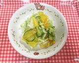 [保育園幼児食]柿のサラダ作り方6写真