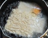 時短☆餅とキクラゲと卵入りの袋麺ラーメン作り方2写真