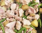 鶏もも肉、じゃがいもといんげんの照り焼き作り方4写真