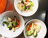 根菜茄子白菜簡単甘酢味噌味温野菜サラダ作り方4写真