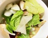 根菜茄子白菜簡単甘酢味噌味温野菜サラダ作り方13写真