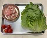 レタスとミニトマトの肉巻き作り方1写真
