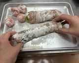 レタスとミニトマトの肉巻き作り方3写真