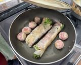 レタスとミニトマトの肉巻き作り方4写真