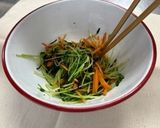 豆苗とにんじんの和え物作り方3写真