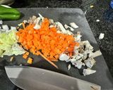 野菜たっぷりチャーハン作り方2写真