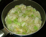 白菜とさば缶の炊いたの（おつゆ風）作り方4写真