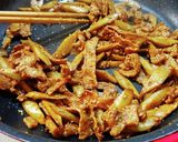 豚ゴボウ甜麺醤炒め。作り方7写真