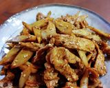 豚ゴボウ甜麺醤炒め。作り方8写真