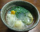 鮒寿司(鮒ずし)の頭と飯のスープ&お雑煮作り方6写真