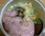鶏つみれ中華味スープ作り方2写真