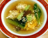 鶏つみれ中華味スープ作り方10写真