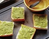 10分おやつ☆抹茶アーモンドトースト作り方3写真