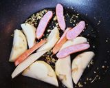ワンパンで作るジャーマンポテトパスタ作り方3写真