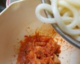 混ぜたら完成！明太キムチうどん作り方3写真